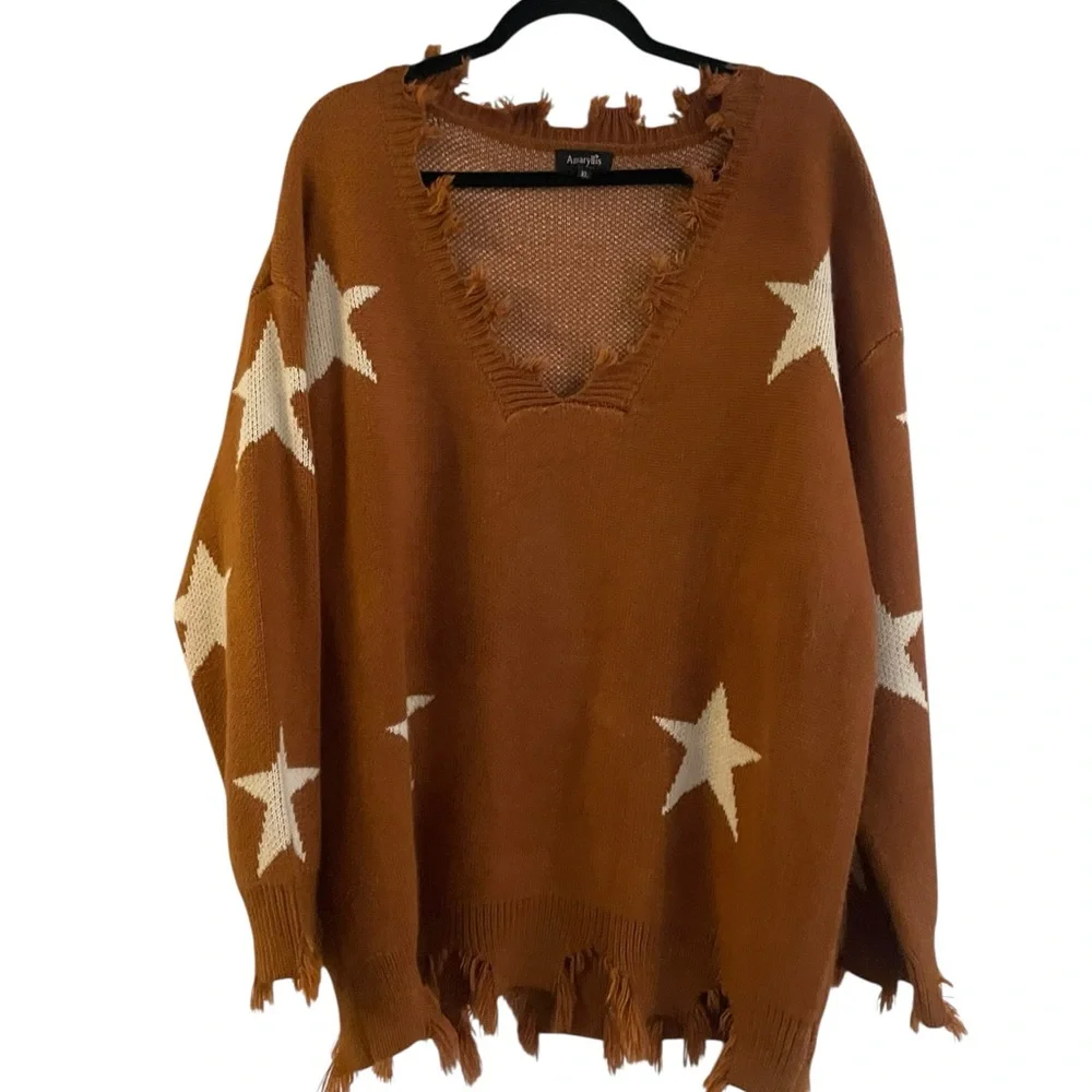 Sweater with White Stars - Picture 1 of 3